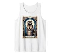The Street Cat Raccoon Tarot Card Tank Top