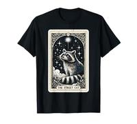 The Street Cat Racoon Tarot Card Raccoon T-Shirt