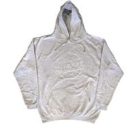The Strokes Hoodie Distressed Magna Logo Mono Official Unisex Grey Pullover M