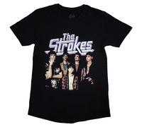 The Strokes Men's Band Photo T-Shirt in Black | Size: Large The Strokes Black L