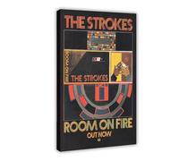 The Strokes Room On Fire Album Cover Poster Canvas Poster Bedroom Decor Sports Landscape Office Room Decor Gift Frame-style 24x36inch(60x90cm)