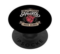 The Strongest Hearts Have Scars Survivor PopSockets Adhesive PopGrip