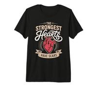 The Strongest Hearts Have Scars Survivor Premium T-Shirt