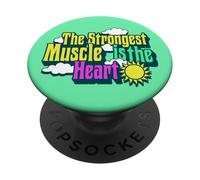 The Strongest Muscle is the Heart PopSockets Adhesive PopGrip