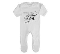 The Struggle is Real but so is God Religious Faith Quote [FHSVG] Baby Romper Jumpsuit with feet, 3-6 Months, White