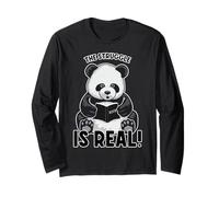 The Struggle is Real Cute Panda Bear Math Book Mathematics Long Sleeve T-Shirt