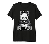 The Struggle is Real Cute Panda Bear Math Book Mathematics Premium T-Shirt