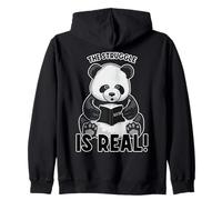 The Struggle Is Real Cute Panda Bear Math Book Mathematics Zip Hoodie