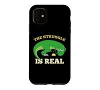 The Struggle Is Real Funny T-rex Dinosaur Cute Taco Lovers Case for iPhone 11