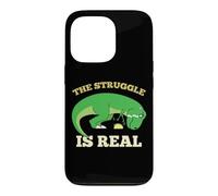 The Struggle Is Real Funny T-rex Dinosaur Cute Taco Lovers Case for iPhone 13 Pro