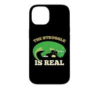 The Struggle Is Real Funny T-rex Dinosaur Cute Taco Lovers Case for iPhone 14