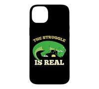 The Struggle Is Real Funny T-rex Dinosaur Cute Taco Lovers Case for iPhone 14 Plus