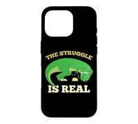 The Struggle Is Real Funny T-rex Dinosaur Cute Taco Lovers Case for iPhone 16 Pro