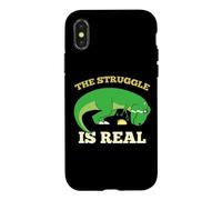 The Struggle Is Real Funny T-rex Dinosaur Cute Taco Lovers Case for iPhone X/XS