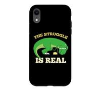 The Struggle Is Real Funny T-rex Dinosaur Cute Taco Lovers Case for iPhone XR