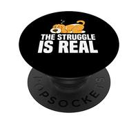 The Struggle Is Real | Lazy spirit animal motivation PopSockets Swappable PopGrip
