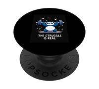 THE STRUGGLE IS REAL Whimsical Panda PopSockets Adhesive PopGrip