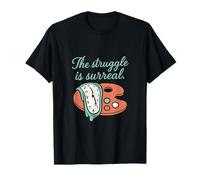 The struggle is surreal Melting Clock Palette T-Shirt