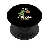 The Struggles Real Dino T-Rex Pinata Cartoon Animal PopSockets Adhesive PopGrip