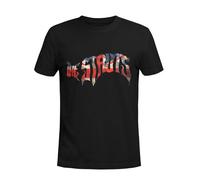The Struts Men's Union Jack Cotton Logo T-Shirt in Black | Size: Small The Struts Black S
