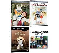 The Studio Ghibli Rare Masterpiece Collection: 3 Movies (The Cat Returns / Only Yesterday / Grave of the Fireflies ) + Bonus Art Card