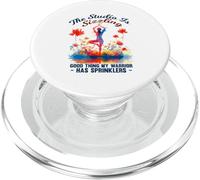 THE STUDIO IS SIZZLING GOOD THING MY WARRIOR HAS SPRINKLERS PopSockets PopGrip for MagSafe