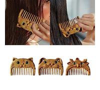 THE STYLE SUTRA® Wood Hair Combs Beard Comb Multi Functional Portable Women Men Gift Handmade Tiger| Hair Care & Styling | Brushes & Combs