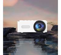 The Stylish YT100 Portable Mini Projector Perfect for Entertainment Without Compromise (White)