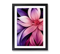 The Sublime Flower Framed Wall Art Print A2 Black