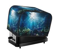 The submarine world toaster cover is suitable for 2 small toaster covers with wide slots and comes with a storage pocket to meet diverse baking needs.