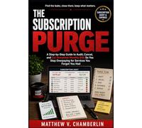 THE SUBSCRIPTION PURGE: A Step-by-Step Guide to Audit, Cancel, and Cut Unwanted Monthly Bills So You Stop Overpaying for Services You Forgot You Had