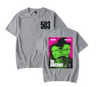 The Substance 2024 Movie T-Shirt Merch Men Short Sleeve Women Funny Tee Unisex Harajuku Tops (Gray,L)
