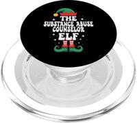The Substance Abuse Counselor Elf Funny Christmas Matching PopSockets PopGrip for MagSafe