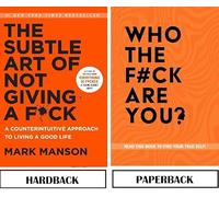 The Subtle Art of Not Giving a F*ck By Mark Manson & Who The F*ck Are You?: Read This Book To Find Your True Self! By Chartwell Books 2 Books Collection Set