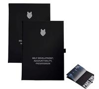 The Successful Man Journal For Self Development, 2 Pack Men's Goal Setting Guide Log, Daily Habit Building Diary For Men, Portable Daily Progress Schedule For Adults Mental Health Productivity