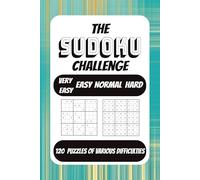 The Sudoku Challenge Puzzle Book: Sudoku Puzzles Of Various Difficulties, Very Easy, Easy, Normal, Hard. Easy To Read | 120 Puzzles | 6x9 Inches | ... | Great For Vacations, Holidays & Relaxation.