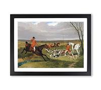 The Suffolk Hunt Vol.1 By John Frederick Herring Classic Painting Framed Print | A2 Black Framed Wall Art | Ready to Hang | Classic Historical Picture | Living Room Bedroom Lounge Office