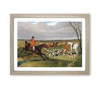 The Suffolk Hunt Vol.1 By John Frederick Herring Classic Painting Framed Print | A3 Oak Framed Wall Art | Ready to Hang | Classic Historical Picture | Living Room Bedroom Lounge Office