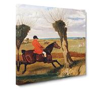 The Suffolk Hunt Vol.2 by John Frederick Herring Canvas Print | Gallery Wrapped 30mm Frame Wall Art | 20x20 inches | Ready to Hang | Modern Picture | Living Room Bedroom Lounge Office