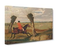 The Suffolk Hunt Vol.2 By John Frederick Herring Canvas Print | Gallery Wrapped 30mm Frame Wall Art | 30x20 inches | Ready to Hang | Classic Picture | Living Room Bedroom Lounge Office