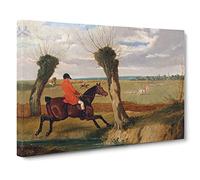 The Suffolk Hunt Vol.2 By John Frederick Herring Classic Painting Canvas Wall Art Print Ready to Hang, Framed Picture for Living Room Bedroom Home Office Décor, 20x14 Inch (50x35 cm)