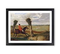 The Suffolk Hunt Vol.2 By John Frederick Herring Classic Painting Framed Print | A2 Black Framed Wall Art | Ready to Hang | Classic Historical Picture | Living Room Bedroom Lounge Office