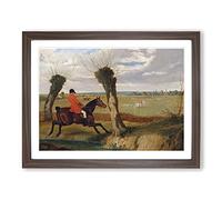 The Suffolk Hunt Vol.2 By John Frederick Herring Classic Painting Framed Print | A3 Walnut Framed Wall Art | Ready to Hang | Classic Historical Picture | Living Room Bedroom Lounge Office