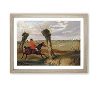 The Suffolk Hunt Vol.2 By John Frederick Herring Classic Painting Framed Wall Art Print, Ready to Hang Picture for Living Room Bedroom Home Office Décor, Oak A4 (34 x 25 cm)