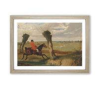 The Suffolk Hunt Vol.2 by John Frederick Herring Framed Print | A2 Oak Framed Wall Art | Ready to Hang | Modern Nature Picture | Living Room Bedroom Lounge Office