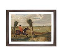 The Suffolk Hunt Vol.2 by John Frederick Herring Framed Print | A2 Walnut Framed Wall Art | Ready to Hang | Modern Nature Picture | Living Room Bedroom Lounge Office