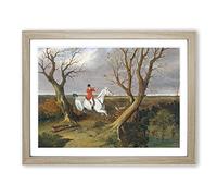 The Suffolk Hunt Vol.3 By John Frederick Herring Classic Painting Framed Print | A4 Oak Framed Wall Art | Ready to Hang | Classic Historical Picture | Living Room Bedroom Lounge Office