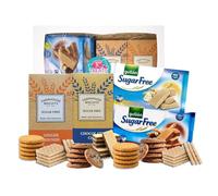 The Sugar Free Biscuit Gift Set Including Sugar-Free Cookies & Zero Sugar Chocolate and Vanilla Wafers | A Suitable Diabetic Gift, Snack Or Dessert