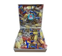 The Sugar Free Sweet Box, Suitable For Diabetics Including Sherbet Lemons Bundled With No Sugar Boiled Sweets | The Zero Sugar UK Health Snack In a Luxury JC Clear Box