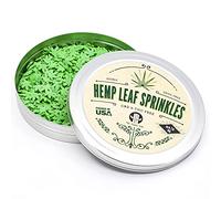 The Sugar Lab Leaf Sprinkles - Green Sugar Sprinkles For Cake Decorating and Cookies - Highly Edible Cake, Ice Cream Topping, Birthday Decorations - Add Delicious Touch - 2oz - Sold in a Bud Tin